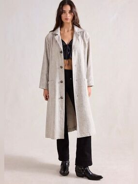 Vintage Frontier Classics Linen Blend Riding/ Motoring Duster